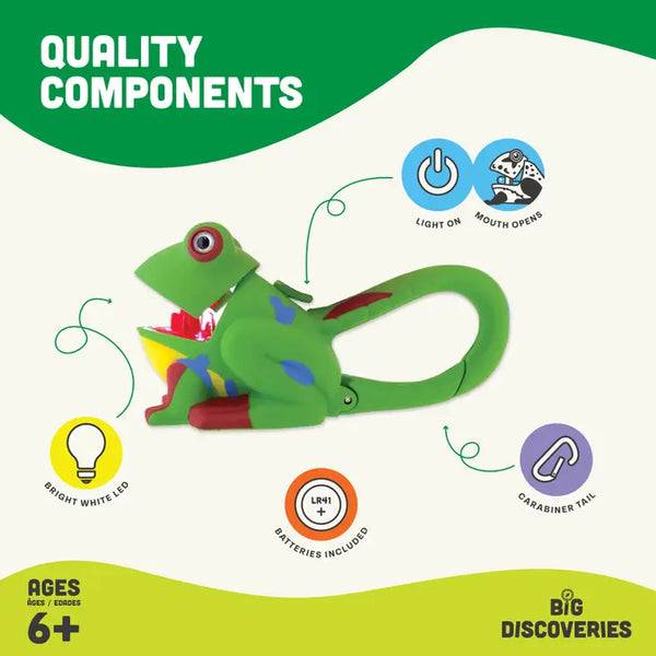 LifeLight Animal Carabiner Flashlight - Green Frog