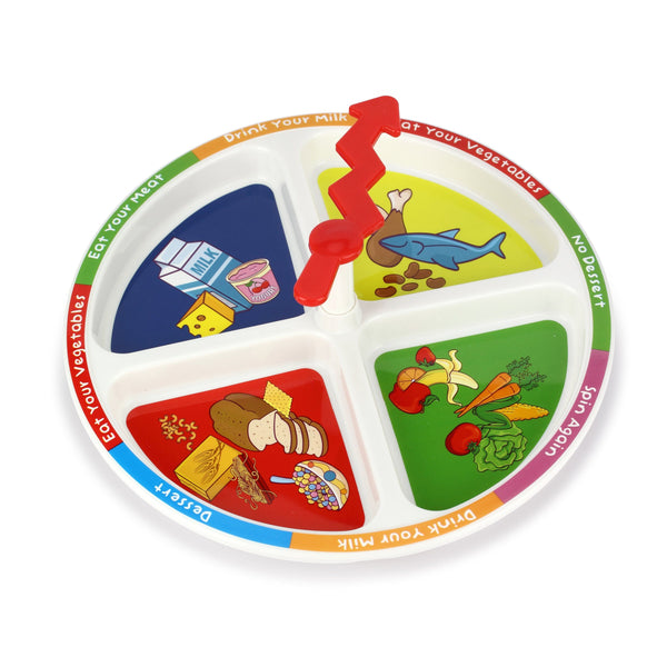 4-Square Meal Plate - Three LiL Monkeys Three LiL Monkeys