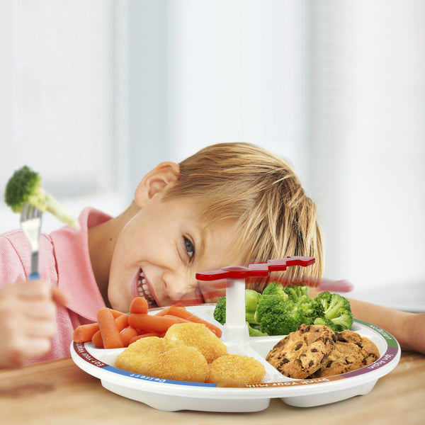 4-Square Meal Plate - Three LiL Monkeys Three LiL Monkeys