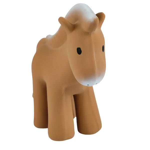 Tikiri Toys- Horse Organic Natural Rubber Rattle, Teether & Bath Toy