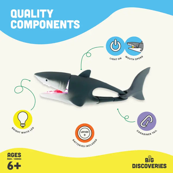 LifeLight Animal Carabiner Flashlight - Shark