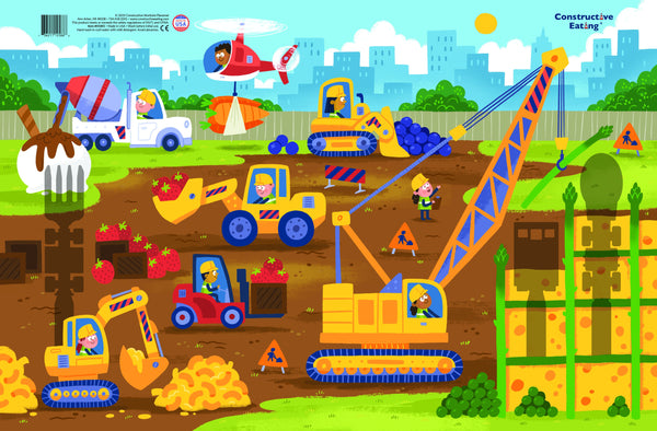 Construction Placemat - Three LiL Monkeys Three LiL Monkeys