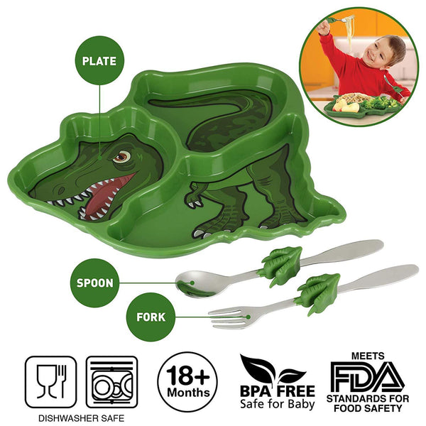 Me Time Meal Set T-Rex - Three LiL Monkeys Three LiL Monkeys