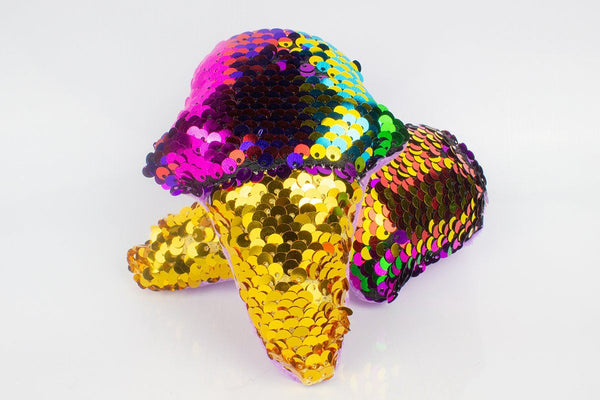 Mermaid Sequin Ice Cream Cone Pillow - Three LiL Monkeys Three LiL Monkeys