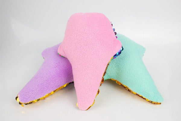 Mermaid Sequin Ice Cream Cone Pillow - Three LiL Monkeys Three LiL Monkeys