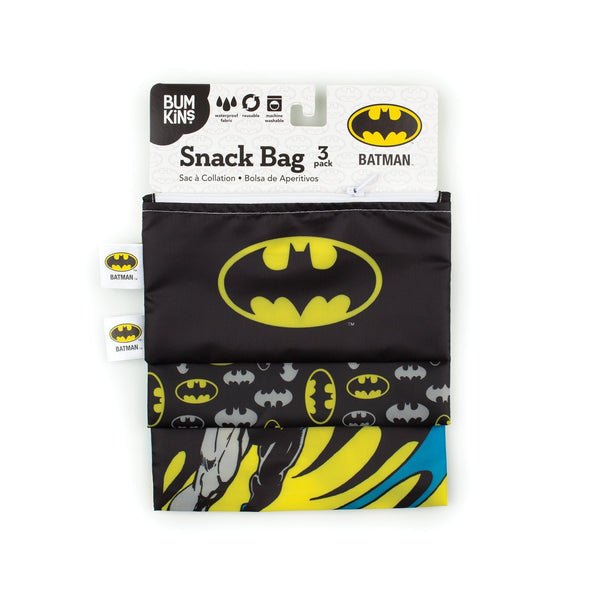 Batman Reusable Snack Bag, 3-Pack