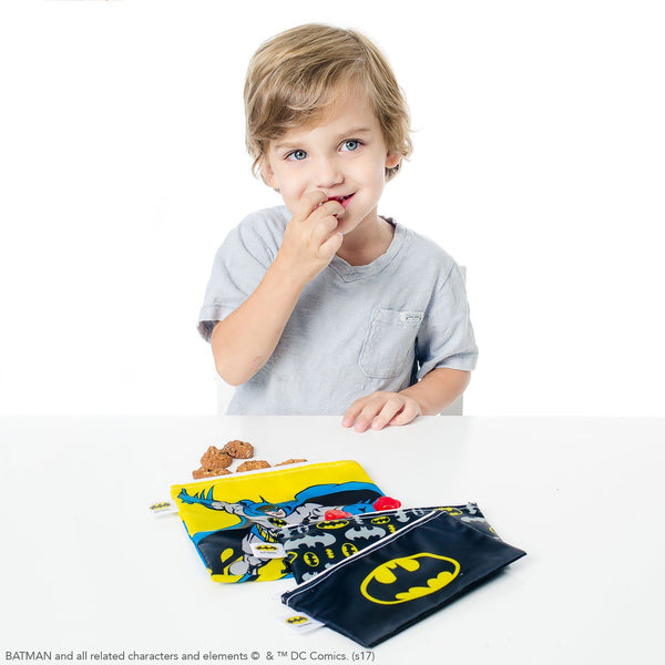 Batman Reusable Snack Bag, 3-Pack