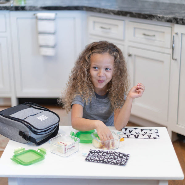 XOXO & Hearts Small Reusable Snack Bag, 2-Pack