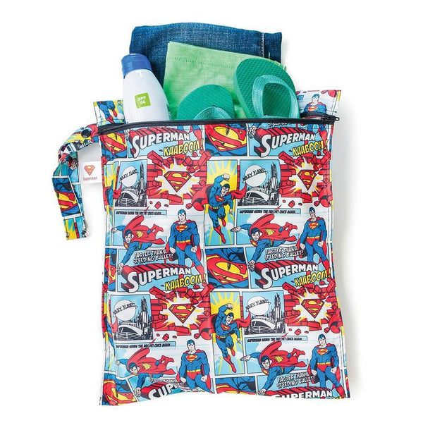 Superman Wet Bag - Three LiL Monkeys Three LiL Monkeys