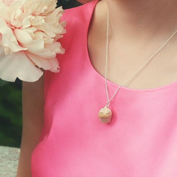 Scented Vanilla Cupcake Necklace