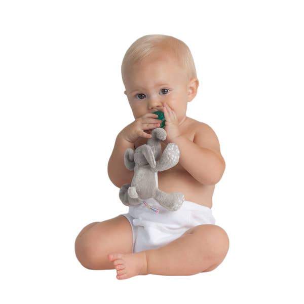 Paci-Plushies Buddies- Ella Elephant - Three LiL Monkeys Three LiL Monkeys