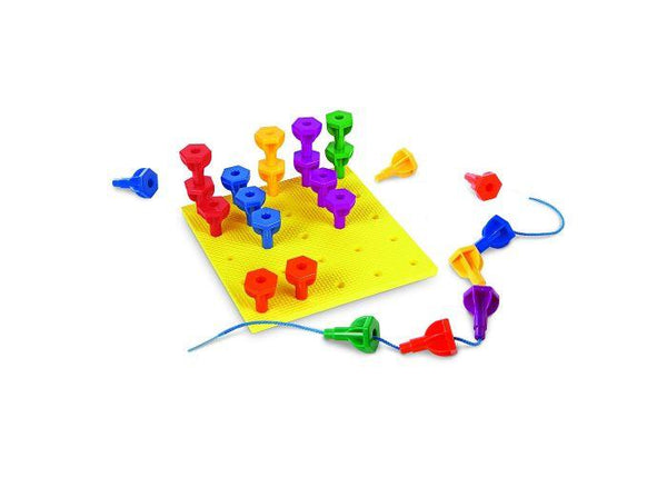 Rainbow Peg Play Activity Set - Three LiL Monkeys Three LiL Monkeys