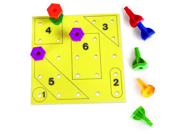 Rainbow Peg Play Activity Set - Three LiL Monkeys Three LiL Monkeys