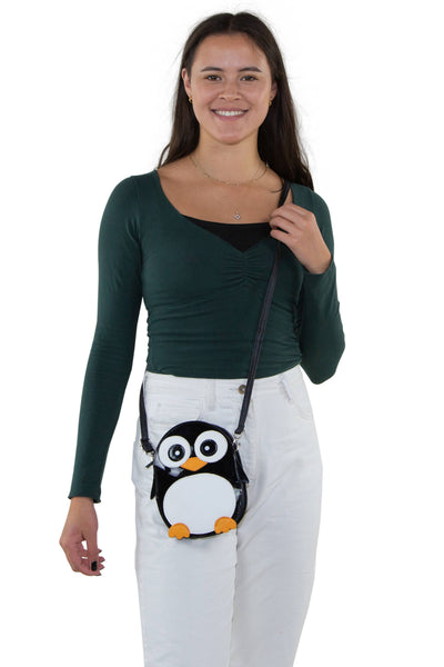 Wide Eyed Penguin Purse