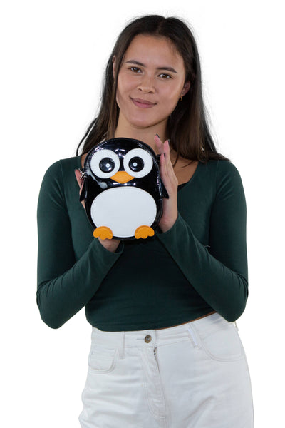 Wide Eyed Penguin Purse