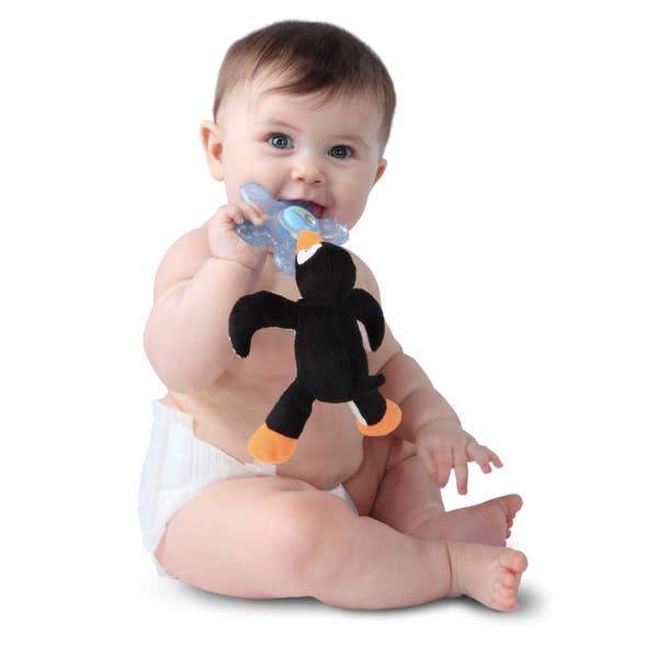 Paci-Plushies Buddies- Puck Penguin - Three LiL Monkeys Three LiL Monkeys