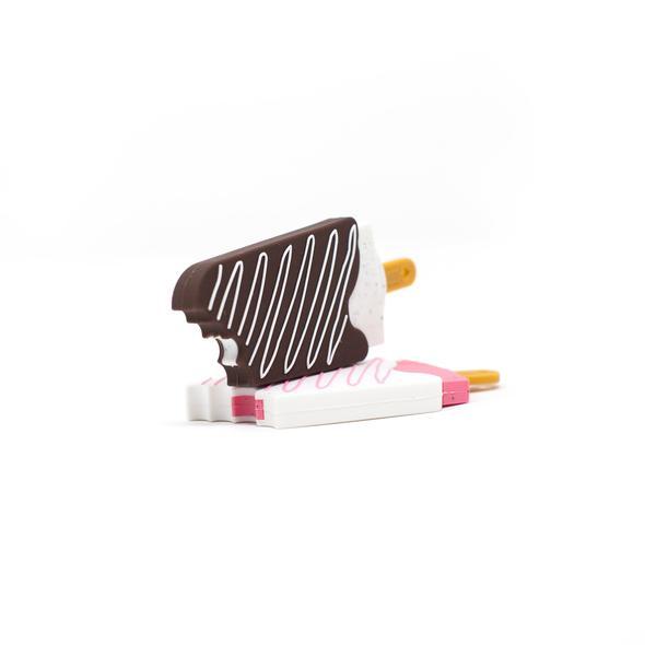 Chocolate Popscile Teether - Three LiL Monkeys Three LiL Monkeys
