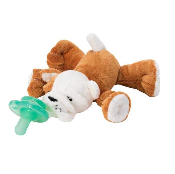 Paci-Plushies Buddies- Barkley Bull Dog - Three LiL Monkeys Three LiL Monkeys