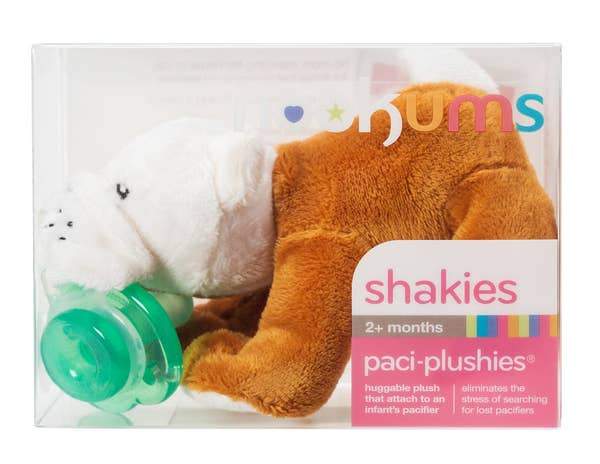 Paci-Plushies Buddies- Barkley Bull Dog - Three LiL Monkeys Three LiL Monkeys