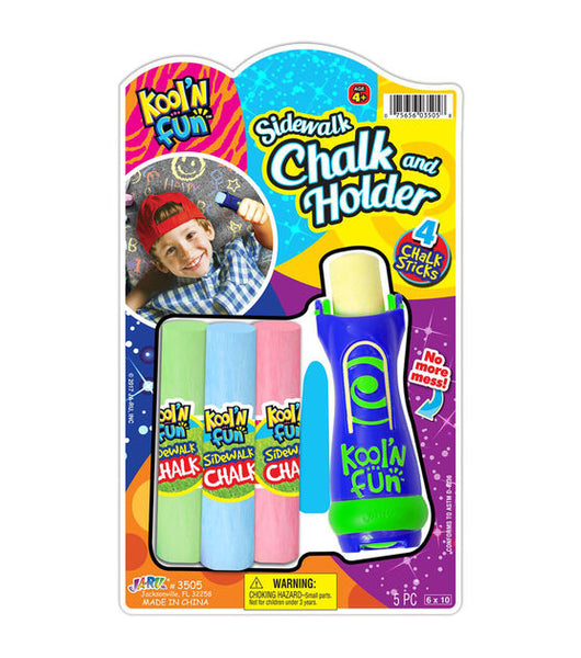 Sidewalk Chalk and Holder