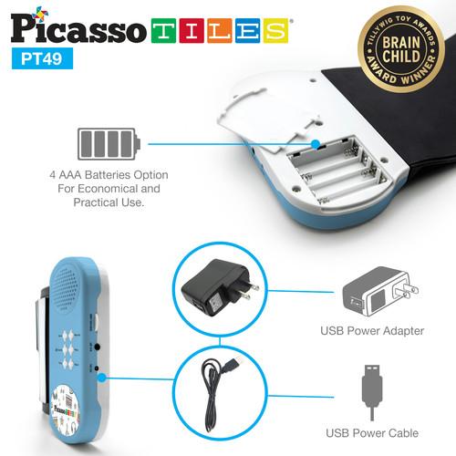 PicassoTiles 49-Key Roll Up Kids Piano w/Speaker - Three LiL Monkeys Three LiL Monkeys