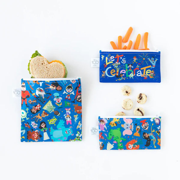 Reusable Snack Bag 3 Pack: Disney 100 Years Celebration