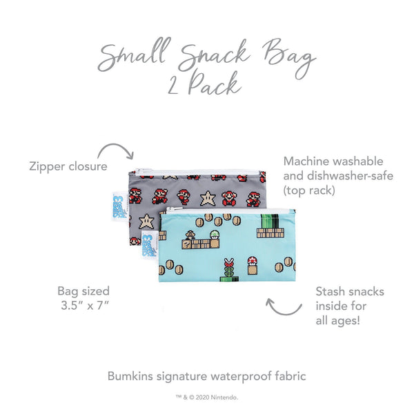 Nintendo and Super Mario 2 pack Snack Bag