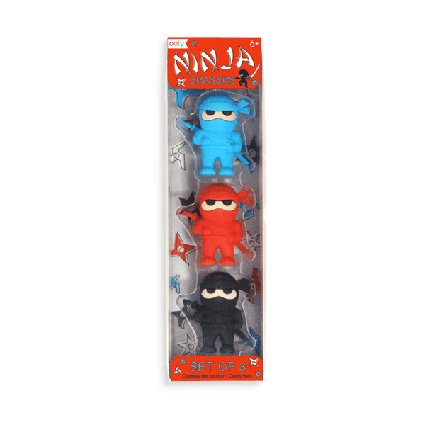 Ooly Ninja Eraser Set