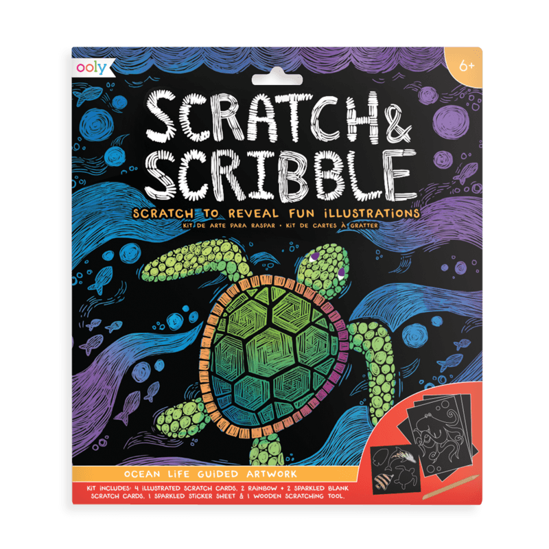 Scratch and Scribble Ocean Life Art Kit