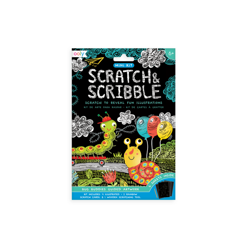 Bug buddies Mini Scratch & Scribble Art Kit