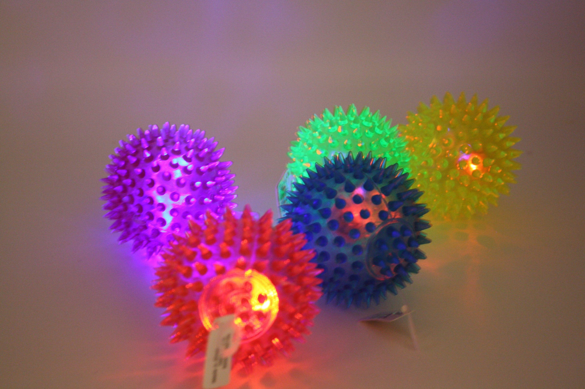 dollar tree rubber balls Rubber Spikey Light Up Ball – Three LiL Monkeys