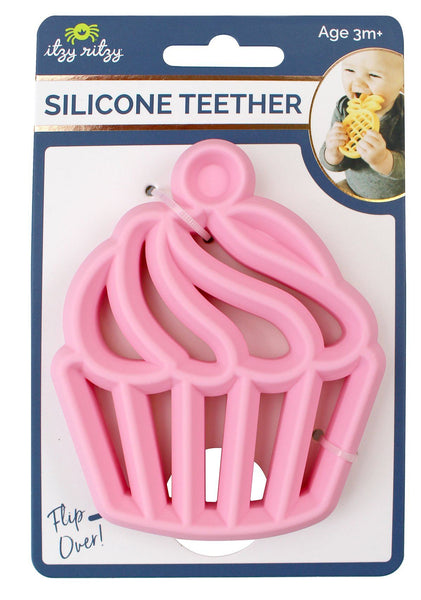 CHEW CREW™ SILICONE CUPCAKE BABY TEETHER