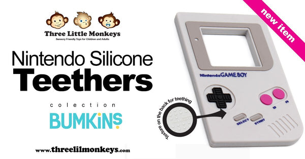 Bumkins’ Nintendo Gameboy Teether - Three LiL Monkeys Three LiL Monkeys