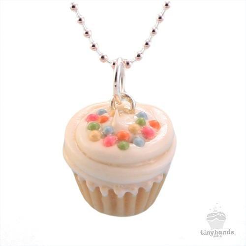 Scented Vanilla Sprinkles Cupcake Necklace