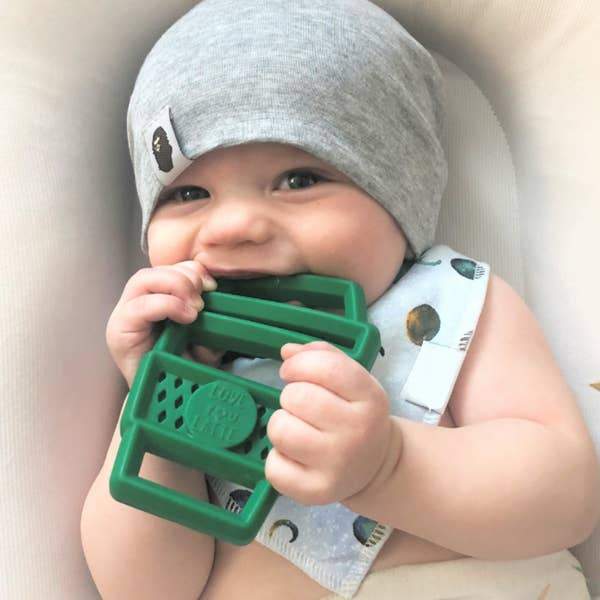 Chew Crew™ Silicone Baby Teethers Latte