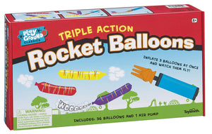 Triple Action Rocket Balloons - Three LiL Monkeys Three LiL Monkeys