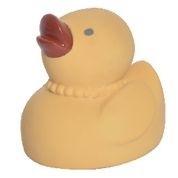 Tara the Duck: Organic Natural Rubber Teether, Rattle & Bath Toy