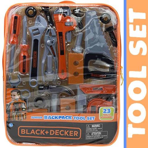 Black And Decker Junior Tool Backpack Set Black & Decker